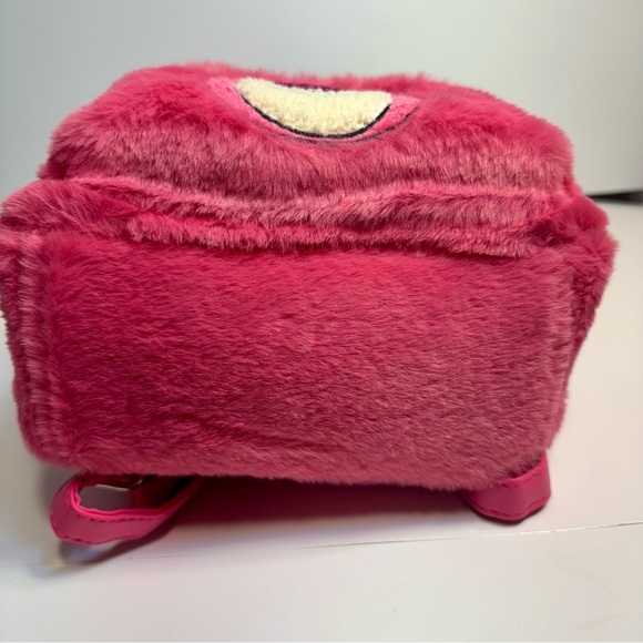 NWT. Disney’s Fluffy mini Backpack. Toy Story Lotso pink furry backpack - Picture 9 of 15